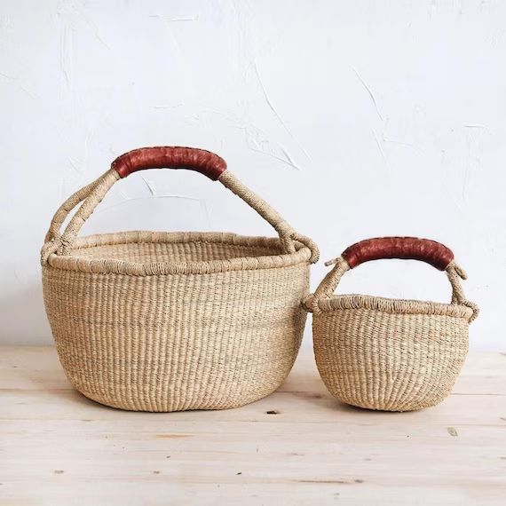 Handmade Bolga Basket. Organic Bolga Basket by Vietnamese | Etsy | Etsy (US)