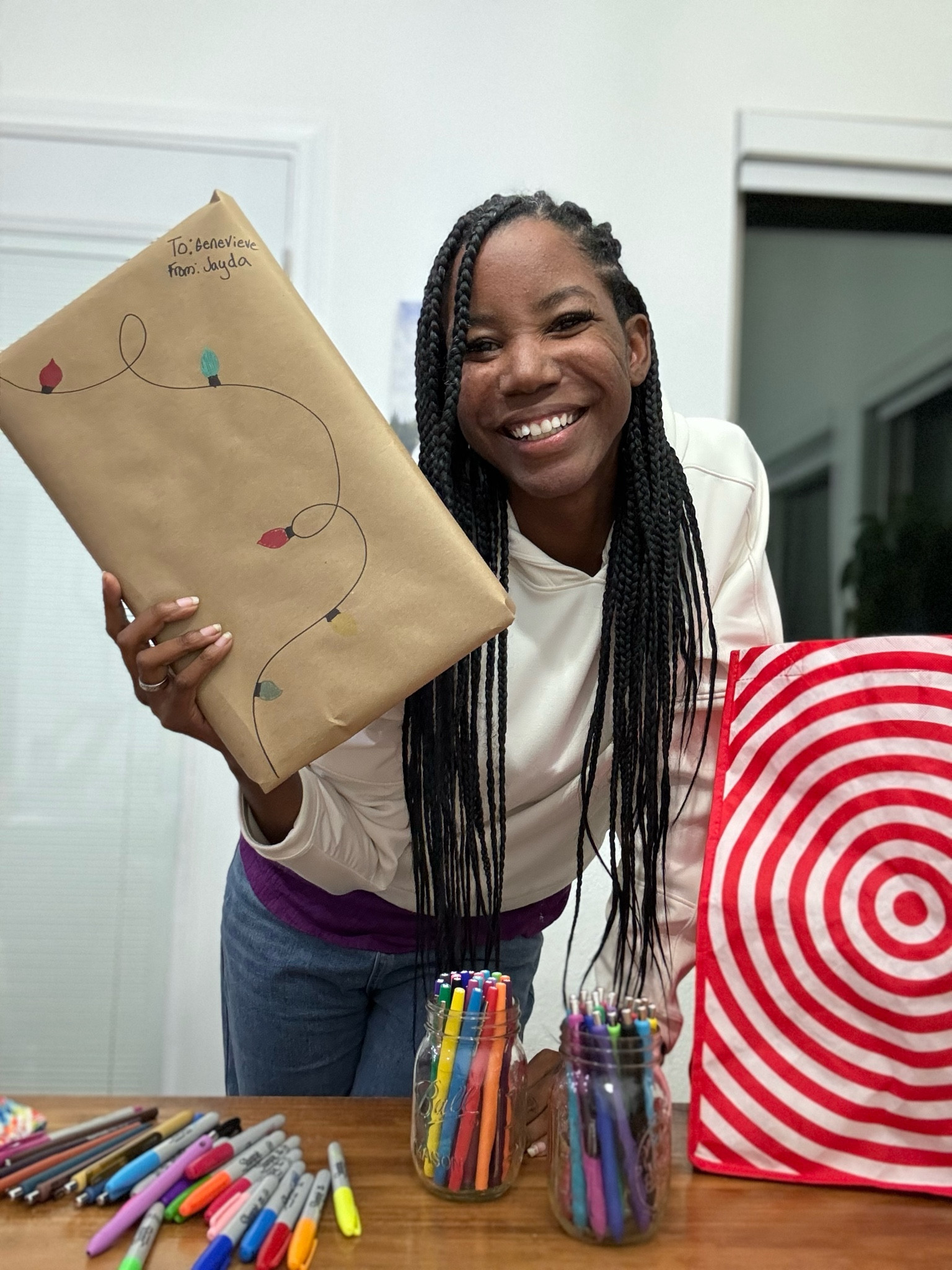 #ad Unwrap your creativity with this DIY gift wrap! Leave a mark using colorful @Sharpie and @Paper_Mate pens and permanent markers. @Target has special holiday packs for both Sharpie and Paper Mate so you can stock up to make a lot of this gift wrap, or gift the whole pack itself for an artist in your life. Follow my shop JenniferBorget on @Shop.LTK app to shop this post! [LTK link]  

#Target #TargetPartner #gifting #holiday #gifts @Target @paper_mate @sharpie 

#LTKGiftGuide #LTKSeasonal #LTKHoliday