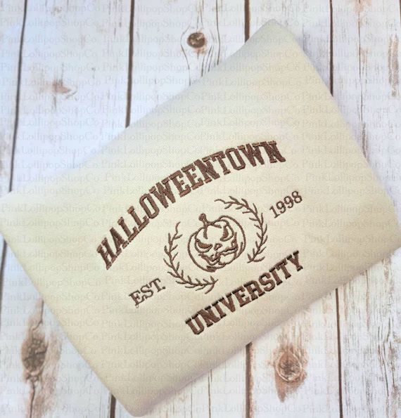 Halloweentown Sweatshirt, Halloween Town Embroidered Crewneck, Halloween Sweatshirt, Spooky Seaso... | Etsy (US)