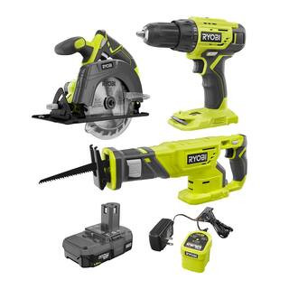 ExclusiveGift CenterRYOBIONE+ 18V Lithium-Ion Cordless Combo Kit (3-Tool) with (1) 1.5 Ah Battery... | The Home Depot