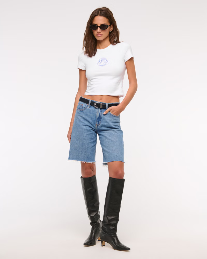 Mid Rise Jort | Abercrombie & Fitch (US)