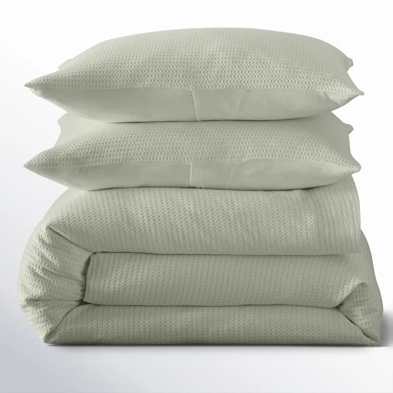 Felix Cotton Waffle Duvet Set | Wayfair North America