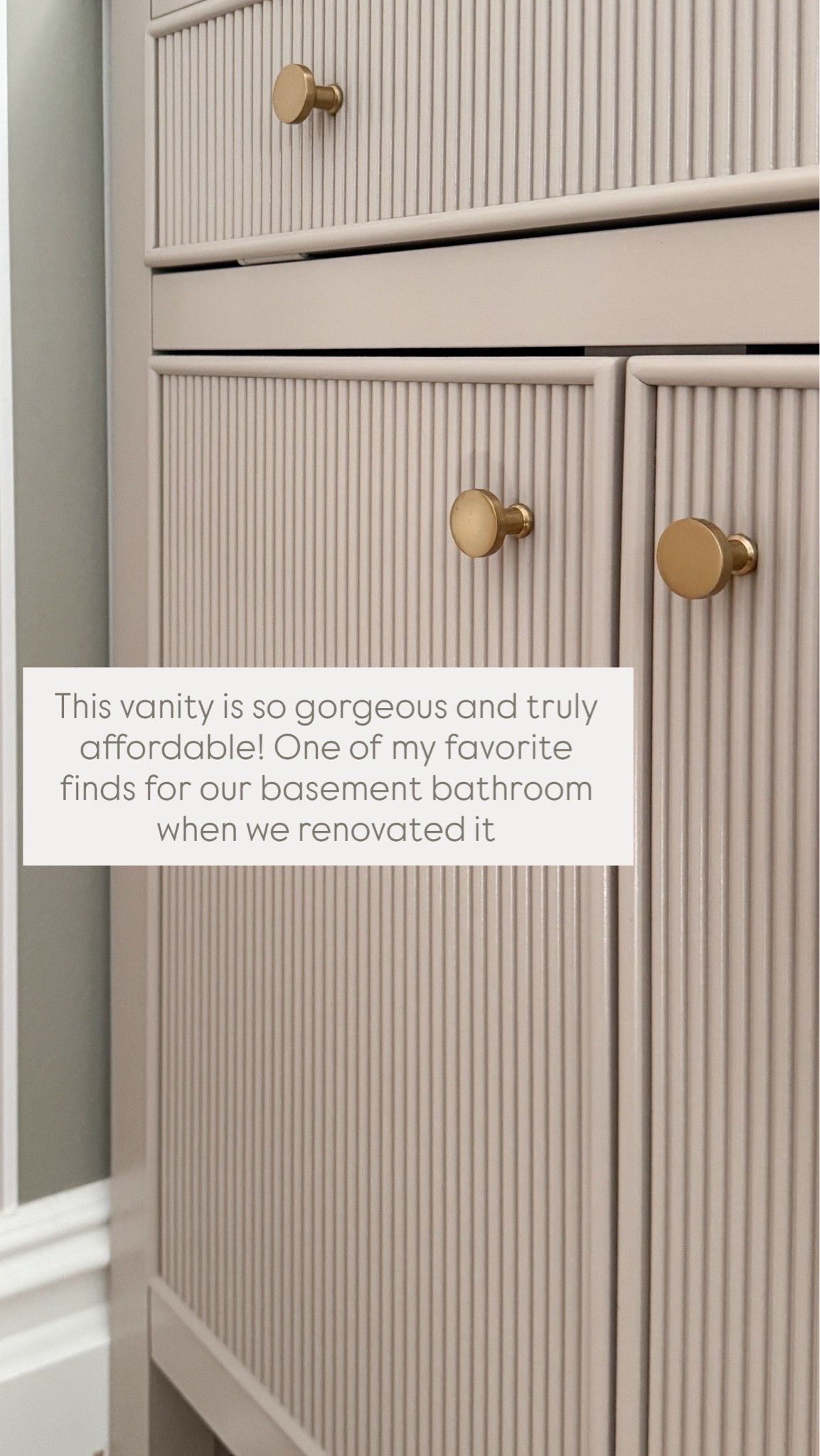 This vanity is so gorgeous and truly affordable! One of my favorite finds for our basement bathroom when we renovated it

#LTKHome #LTKSaleAlert #LTKdayinmylife