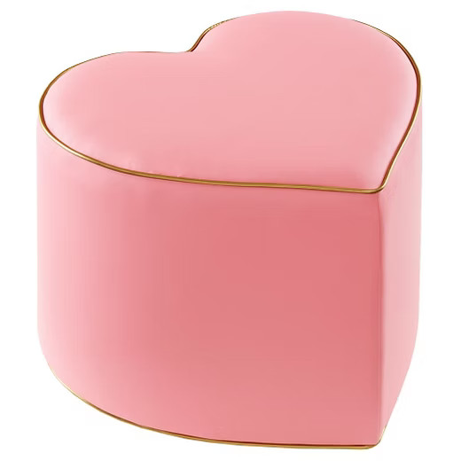 Oh Joy!® Heart Ottoman - Pink/Gold | Target