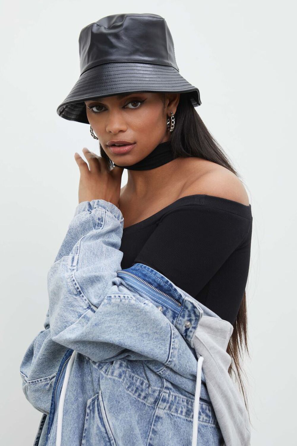 Faux Leather Bucket Hat | Forever 21 (US)