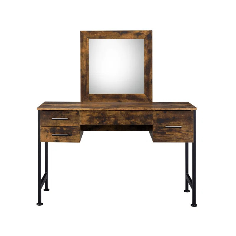 Vanity Set with Chair with Mirror | Wayfair North America