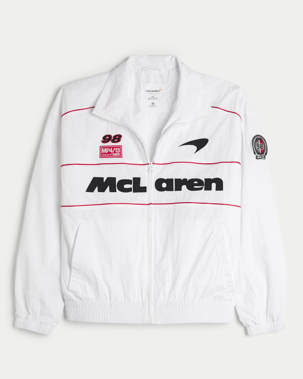 Men's McLaren Graphic Zip-Up Track Jacket | Men's Jackets & Coats | HollisterCo.com | Hollister (US)