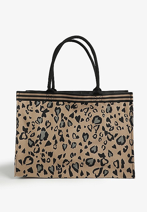 Leopard Print Carryall Tote Bag | Maurices