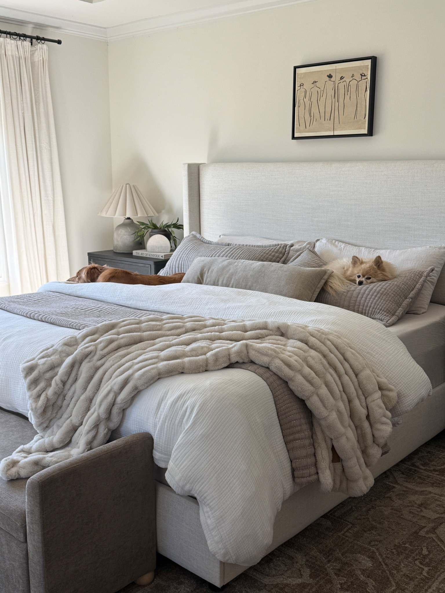 My bed frame is on sale. I have the color Talc Linen.
Upholstered bed frame. Wayfair home finds. Neutral bedroom. Neutral bedroom. Quince bedding 

#LTKHome