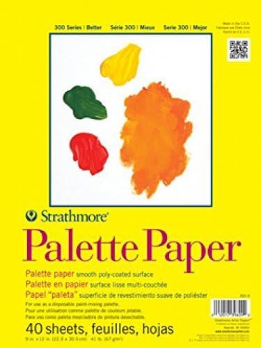 Strathmore 365-9 300 Series Palette Pad, 9"x12" Tape Bound, 40 Sheets | Amazon (US)