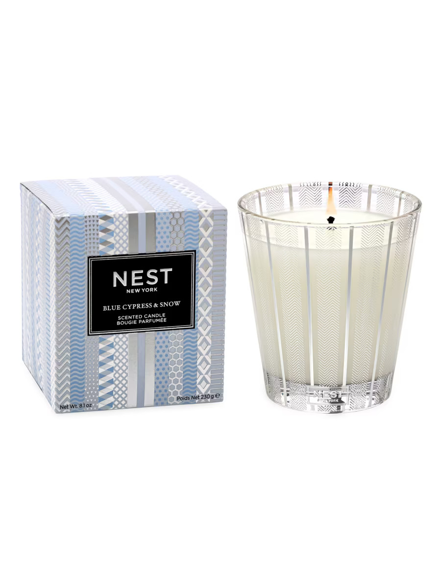 Blue Cypress & Snow Scented Candle | Saks Fifth Avenue