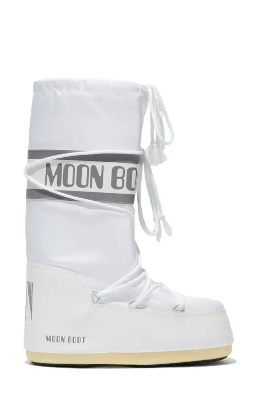 Moon Boot® Icon Water Repellent Moon Boot in White/White at Nordstrom, Size 42 | Nordstrom