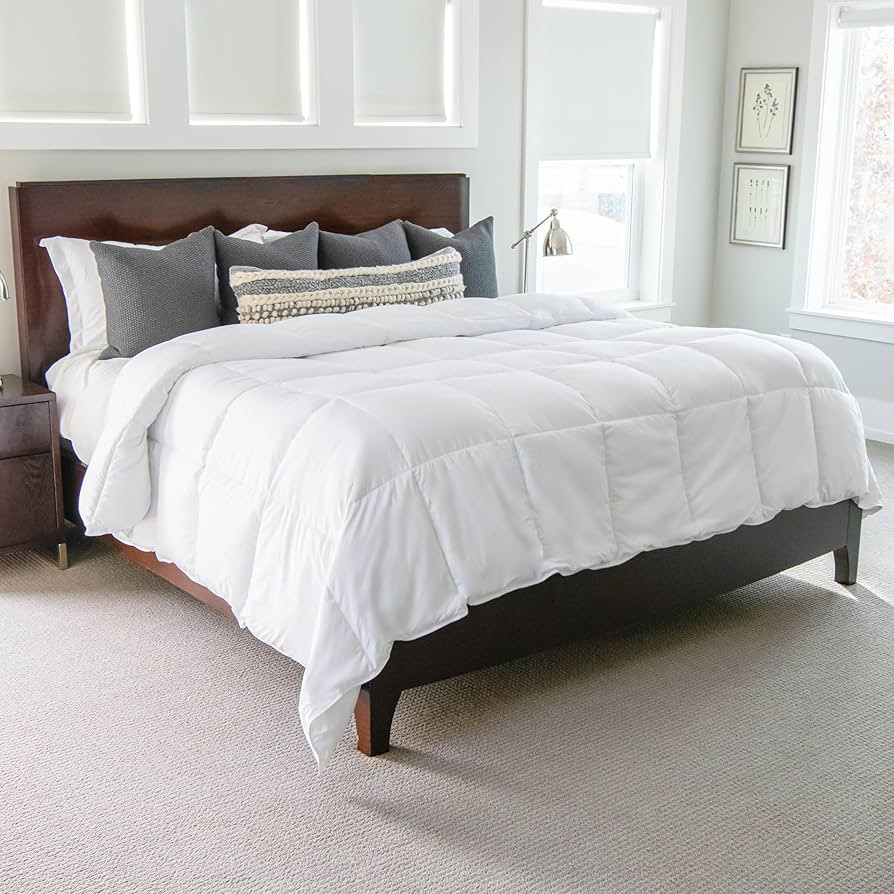 Gray Eagle Oversized King Comforter, White, All Season Down Alternative Comforter, Duvet Insert, ... | Amazon (US)
