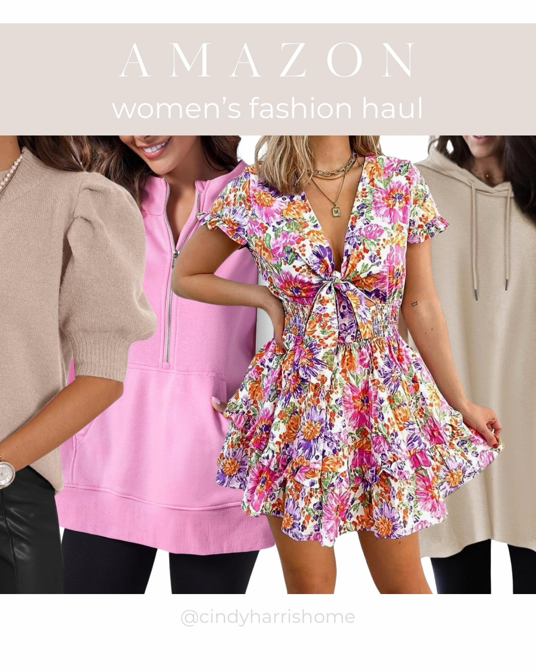 Spring fashion haul from Amazon! Neutrals (always) with a pop of color. 🌸

#LTKSeasonal #LTKmidsize