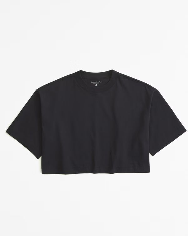 Online ExclusiveEssential Premium Polished Cropped Tee | Abercrombie & Fitch (US)