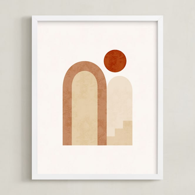 "Rustic Geometry 2" - Painting Limited Edition Art Print by Iveta Angelova. | Minted