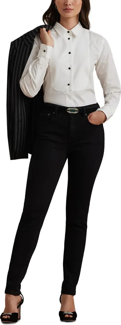 Bib Front Cotton Broadcloth Tuxedo Shirt | Nordstrom