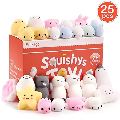 Satkago 25 Pcs Mini Mochi Squishies, Easter Basket Stuffers Gifts Easter Egg Fillers Toys Stress ... | Walmart (US)