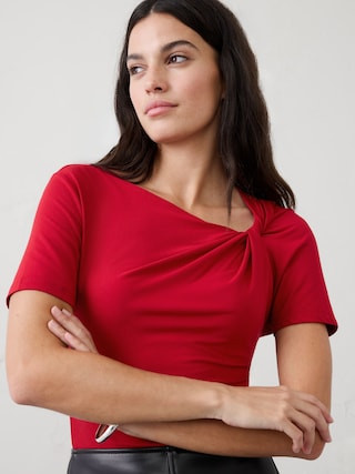 Knot Jersey T-Shirt | Banana Republic Factory