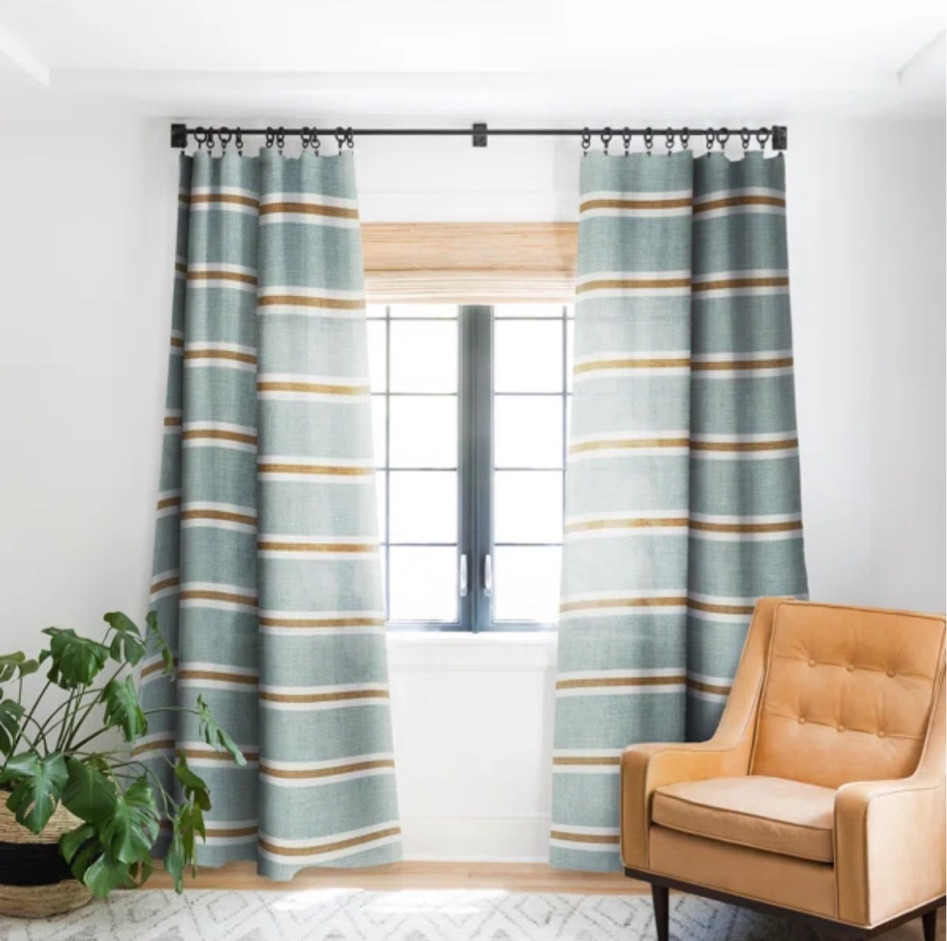 Cute teal and rusty orange striped curtains. Boy room

#LTKSaleAlert #LTKHome #LTKMens