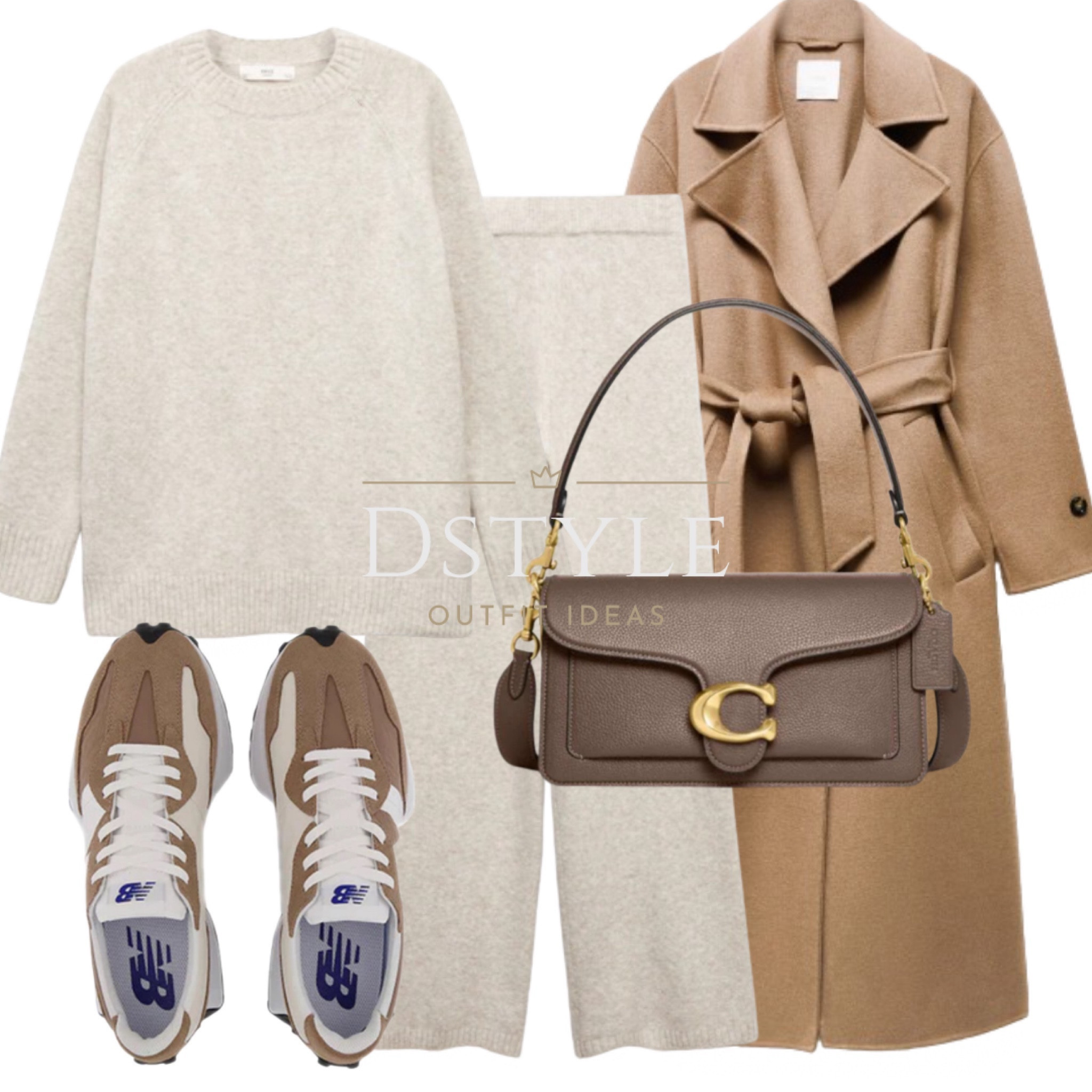 Running errands never looked this good! Embrace the day in a light beige co-ord set—oversized sweater, knitted trousers, and a cozy brown coat. Tie it all together with the perfect New Balance sneakers for a blend of comfort and fashion. 👟💫 #ChicErrands #OOTD

#LTKshoecrush #LTKfindsunder50 #LTKHoliday