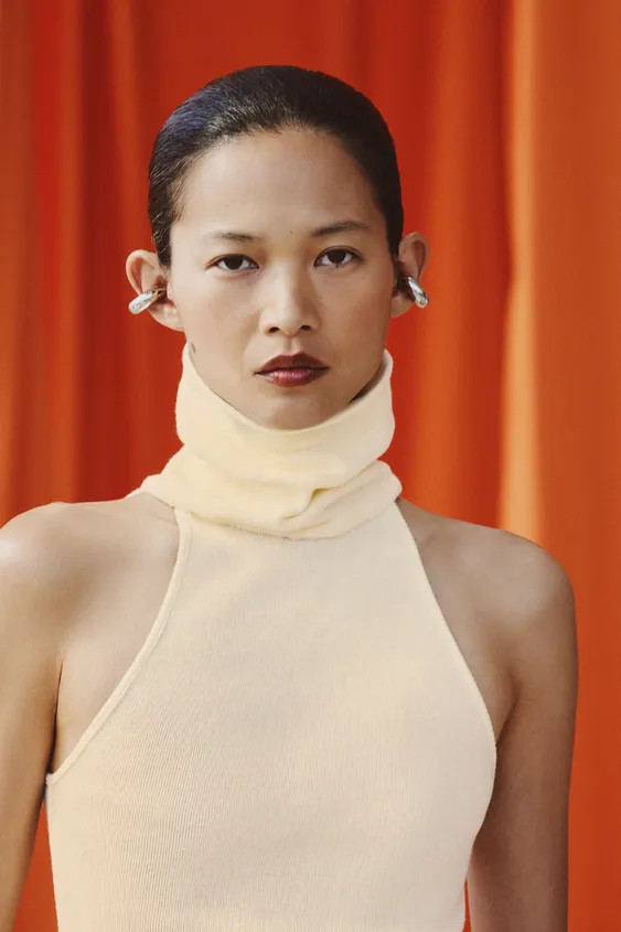 HIGH NECK SLEEVELESS TOP | Zara UK