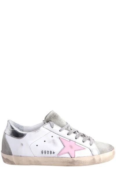 Golden Goose Deluxe Brand Star Patch Lace-Up Sneakers | Cettire Global