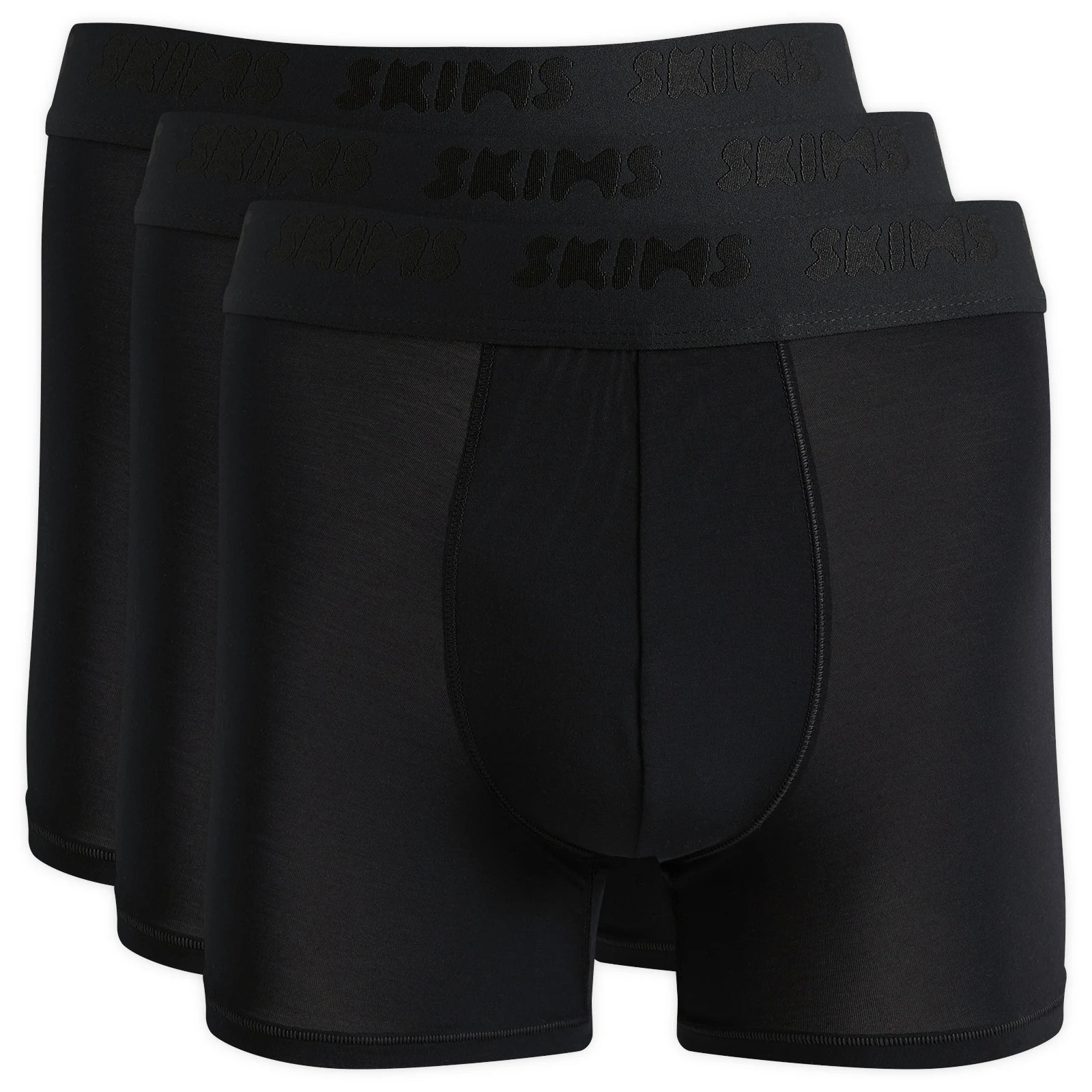 SKIMS Men's Stretch Boxer Brief 3"" - 3-Pack in Obsidian, Size XX-Large | END. Clothing