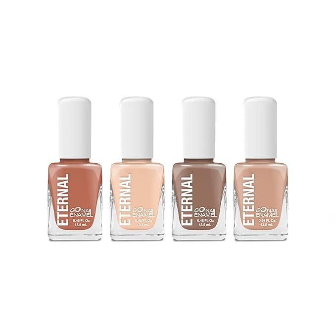 Eternal 4 Collection – Set of 4 Nail Polish: Long Lasting, Mirror Shine, Quick Dry, Neutral Col... | Amazon (US)