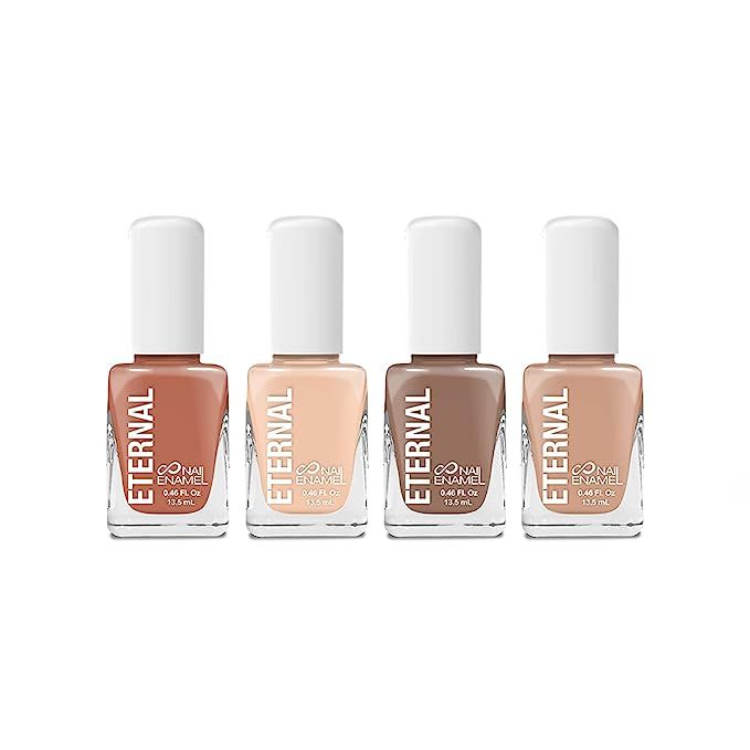 Eternal 4 Collection – Set of 4 Nail Polish: Long Lasting, Mirror Shine, Quick Dry, Neutral Col... | Amazon (US)