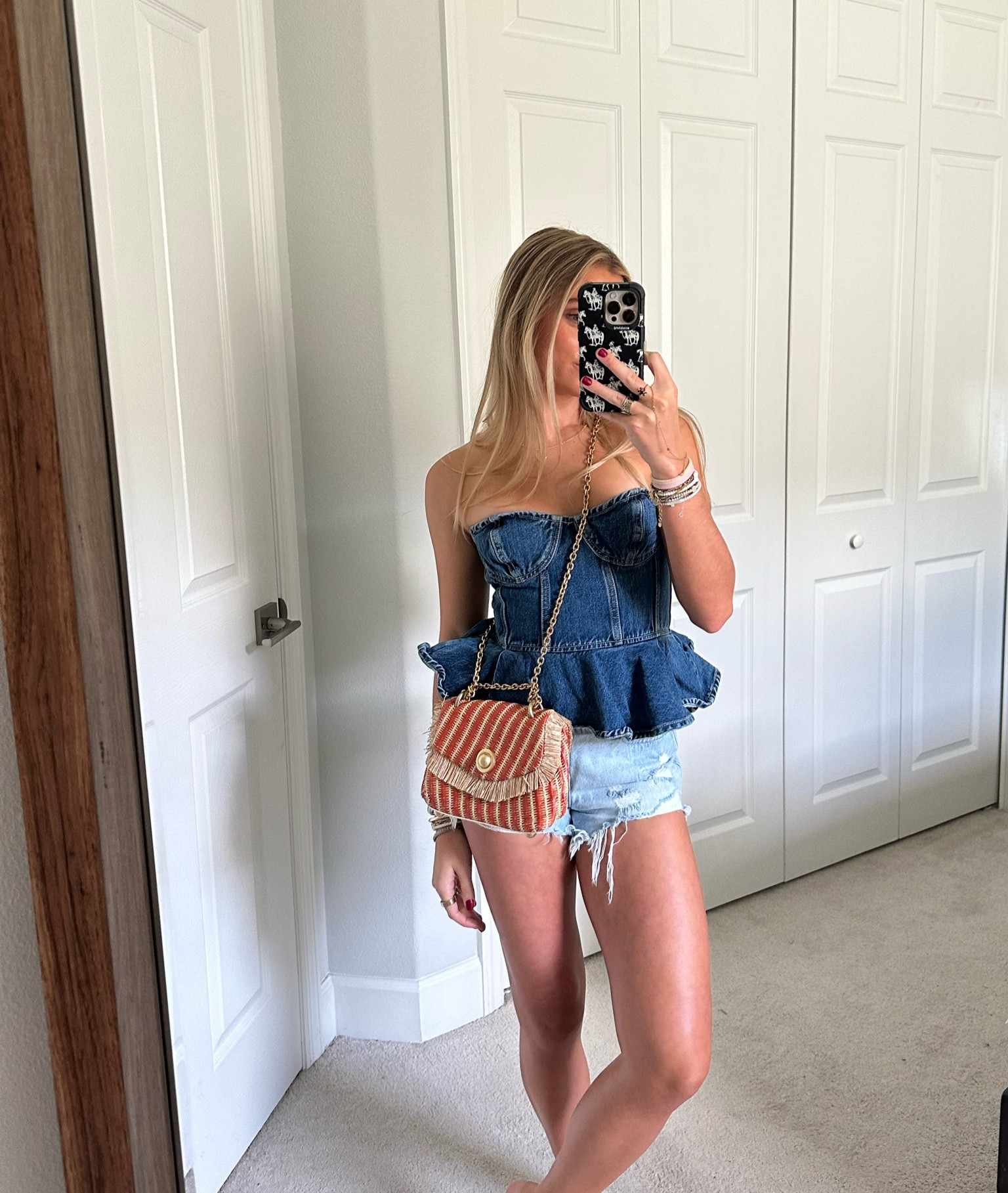 Dallas Denim Strapless Bustier … curated on LTK 