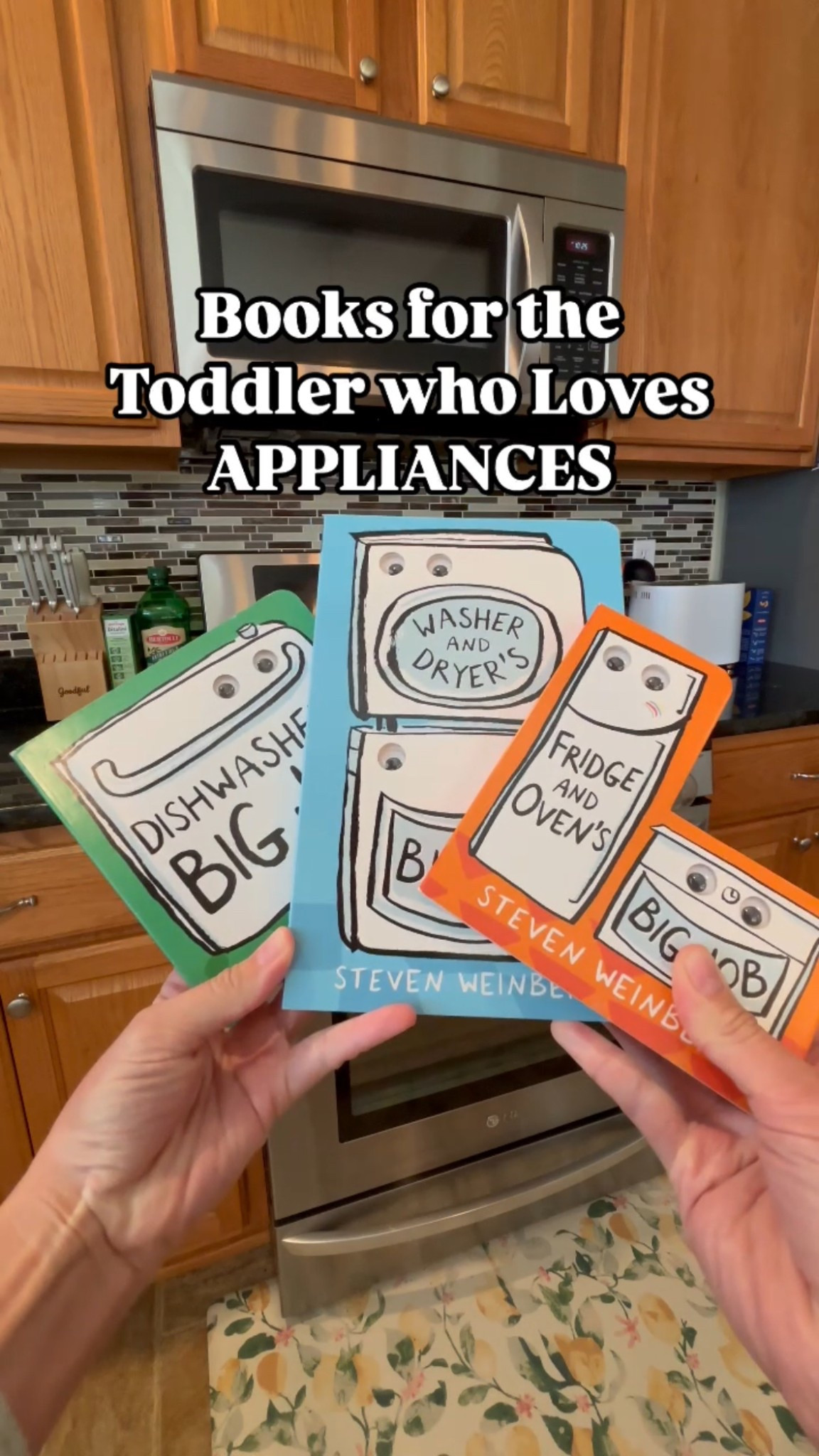 My toddler can’t be the only one who is fascinated by the washer, dryer, fridge and oven, RIGHT!? ☺️