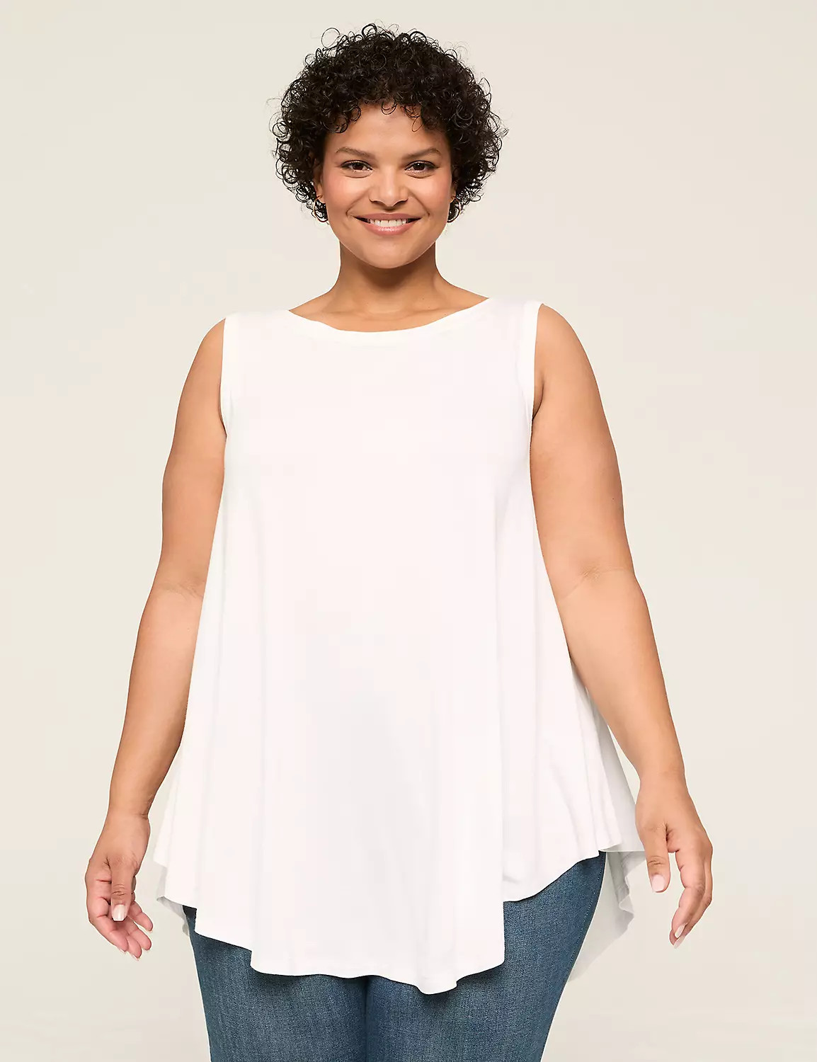 Max Swing Boat-Neck Tunic | Lane Bryant (US)