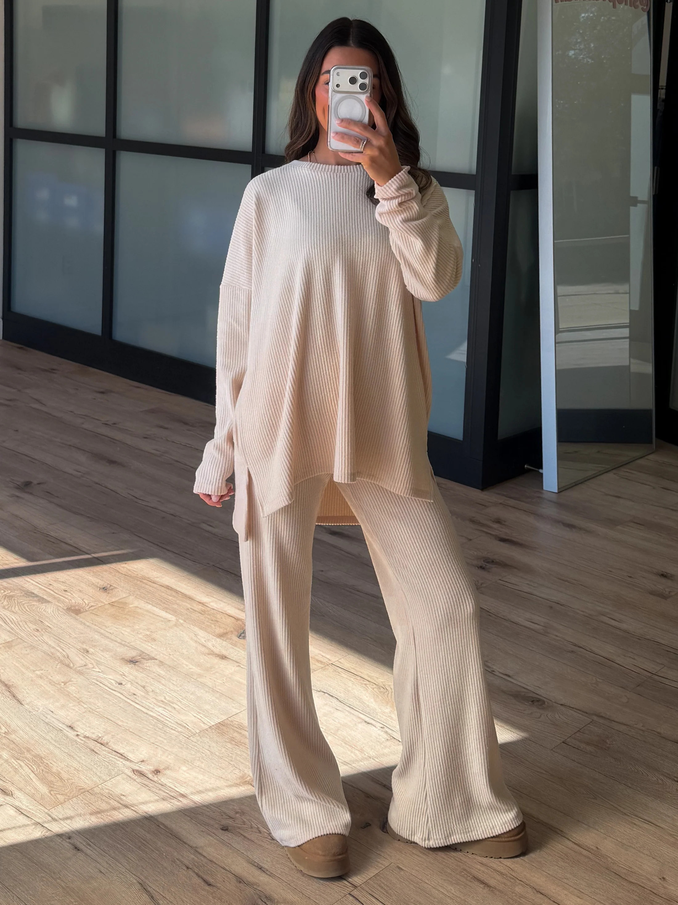 Always Cozy Ribbed Set | Oat | +Plus Available | Shop Talulah