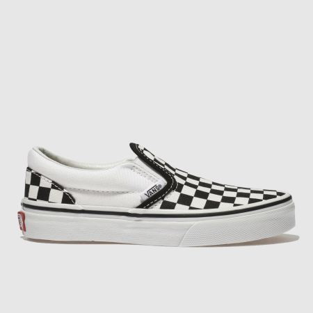 Kids Junior Black & Cream Vans Classic Slip-On Trainers | schuh | Schuh