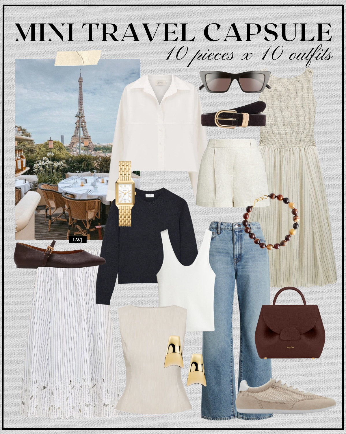 Mini travel capsule Paris edition 

Spring style / spring capsule / Europe vacation / classic and minimal style 

#LTKSeasonal #LTKTravel