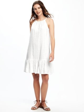 Old Navy Tiered Dobby Swing Dress For Women Size L - Calla lillies | Old Navy US