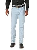 Wrangler Men's Cowboy Cut Active Flex Original Fit Jean, Bleach, 42W x 30L | Amazon (US)