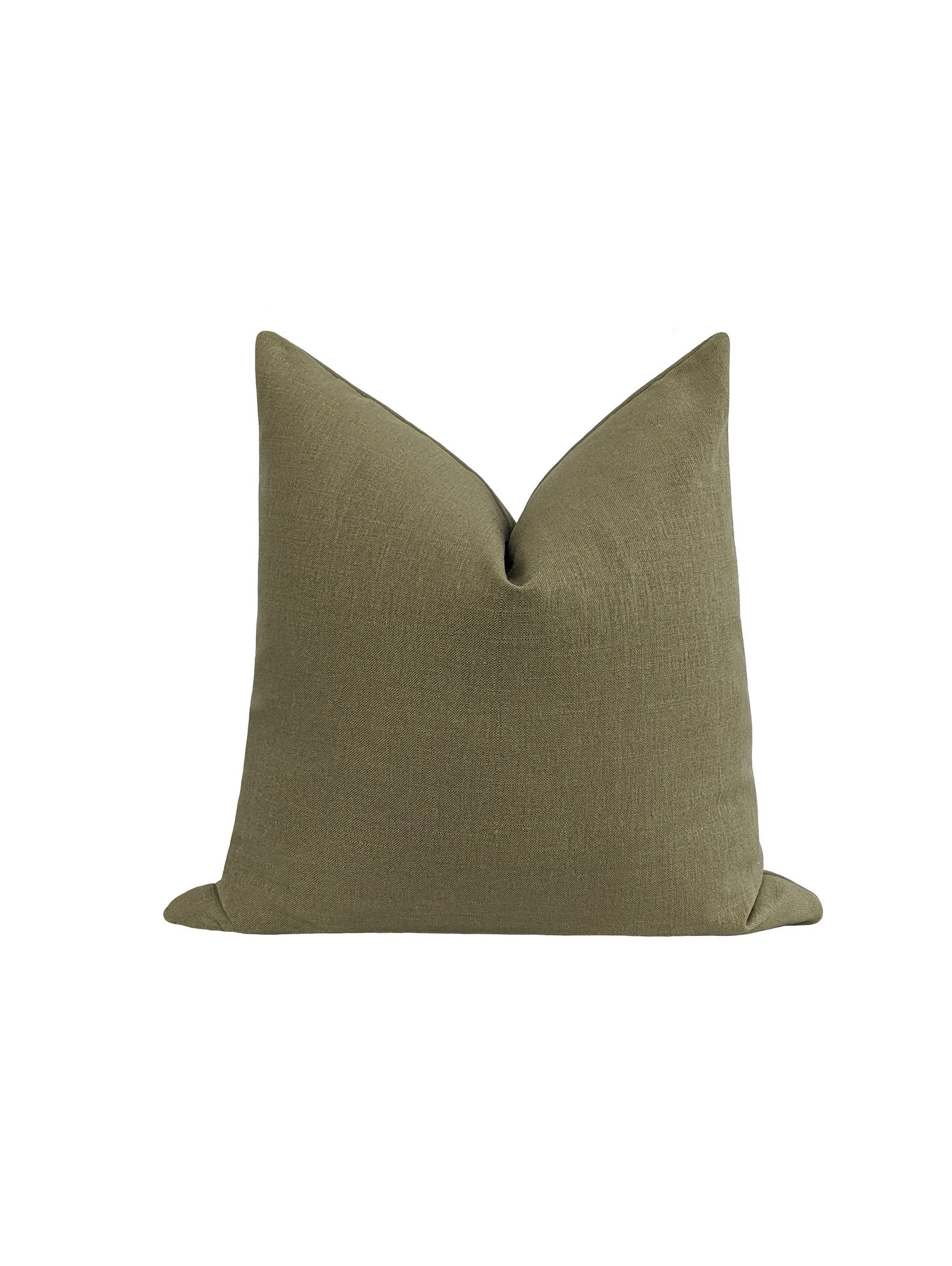 20x20 English Green Pillow Cover Solid Linen Pillow English | Etsy | Etsy (US)