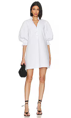SOVERE Focus Pleat Smock Mini Dress in White from Revolve.com | Revolve Clothing (Global)