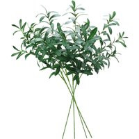 Artificial Olive Branch Greenery Leaves Garland 10 Stems For Wedding Party Garden Wall Decoration Fa | Etsy (US)