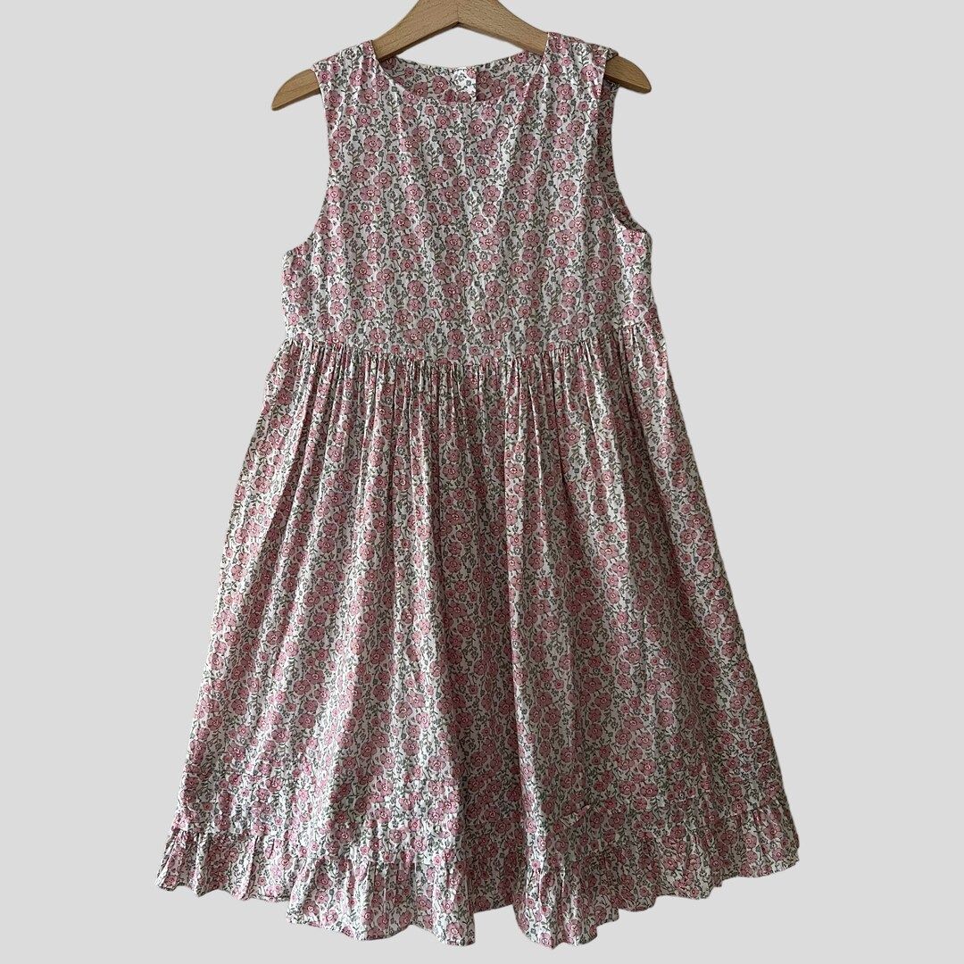 Vintage Girls Cottage Core Dress, Vintage Girls Floral Dress, Vintage Easter Dress | Etsy (US)
