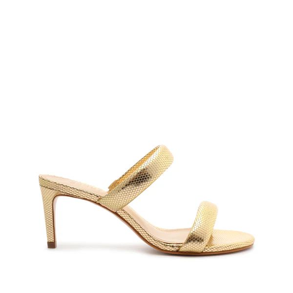 Aneli Embossed Metallic Leather Sandal | Schutz Shoes (US)