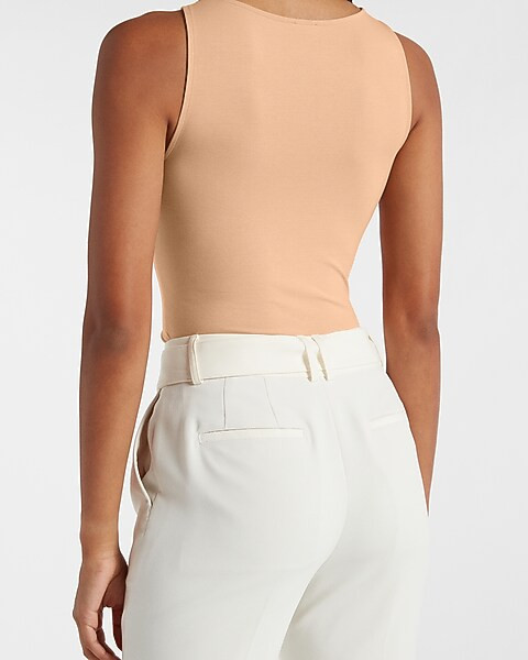 Body Contour Double Layer V-Neck Tank | Express