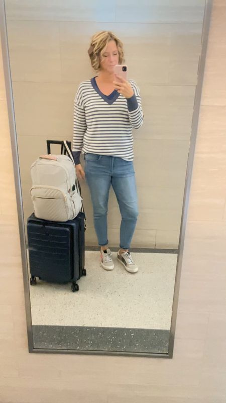 ✈️ Travel Outfit in the Airport: cozy neutral pants or trousers will match with many sweaters or shirts. #traveltips #

#LTKstyletip #LTKtravel
