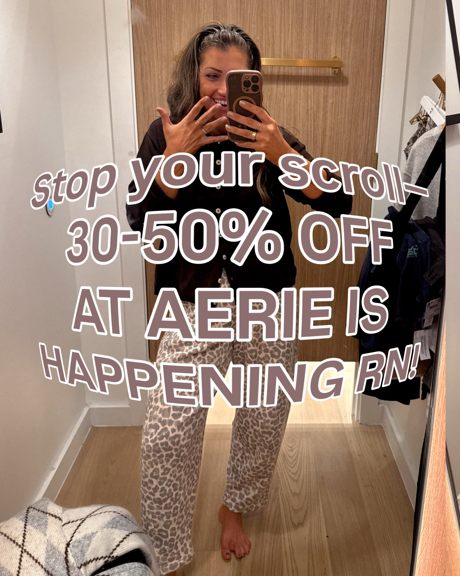 Aerie new cozy arrivals are ON SALE!! I’m wearing my true aerie size of XS (I always size down in aerie!) in everything except the skirt I did S for a loose fit and the leopard zip pullover is a M bc it was the last one in my store 🤣 I would do an XS though! Def runs oversized. 


School drop off 
Mom outfit
What to wear
Outfit ideas
Fall outfits 
Leopard
Matching sets