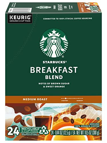 Starbucks Breakfast Blend Coffee K-Cups,24 K-Cups count,(0.44 OZ each) | Amazon (US)