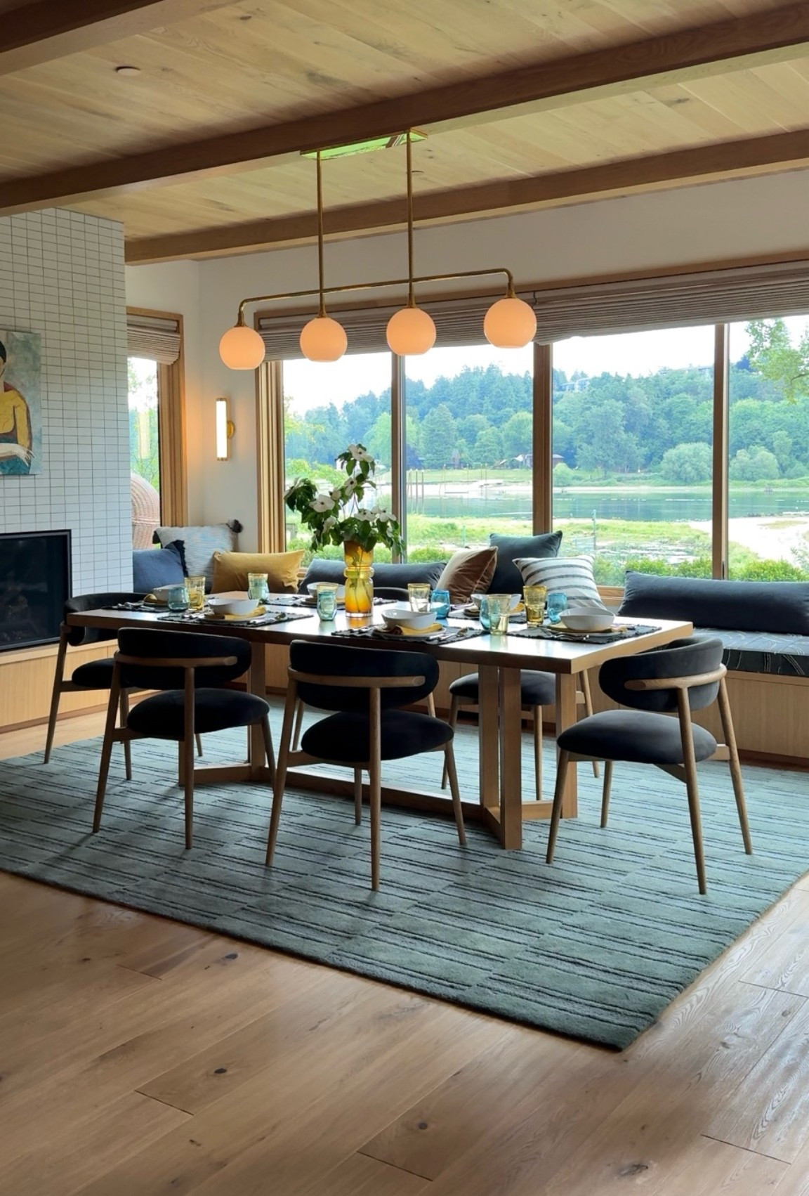 This rug from my past rug line is such a great staple and such a good price for 100% wool. This color is the hunter green but it comes in a couple really nice other shades. And on sale!