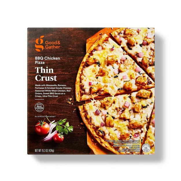 Thin Crust BBQ Chicken Frozen Pizza - 15.3oz - Good & Gather™ | Target