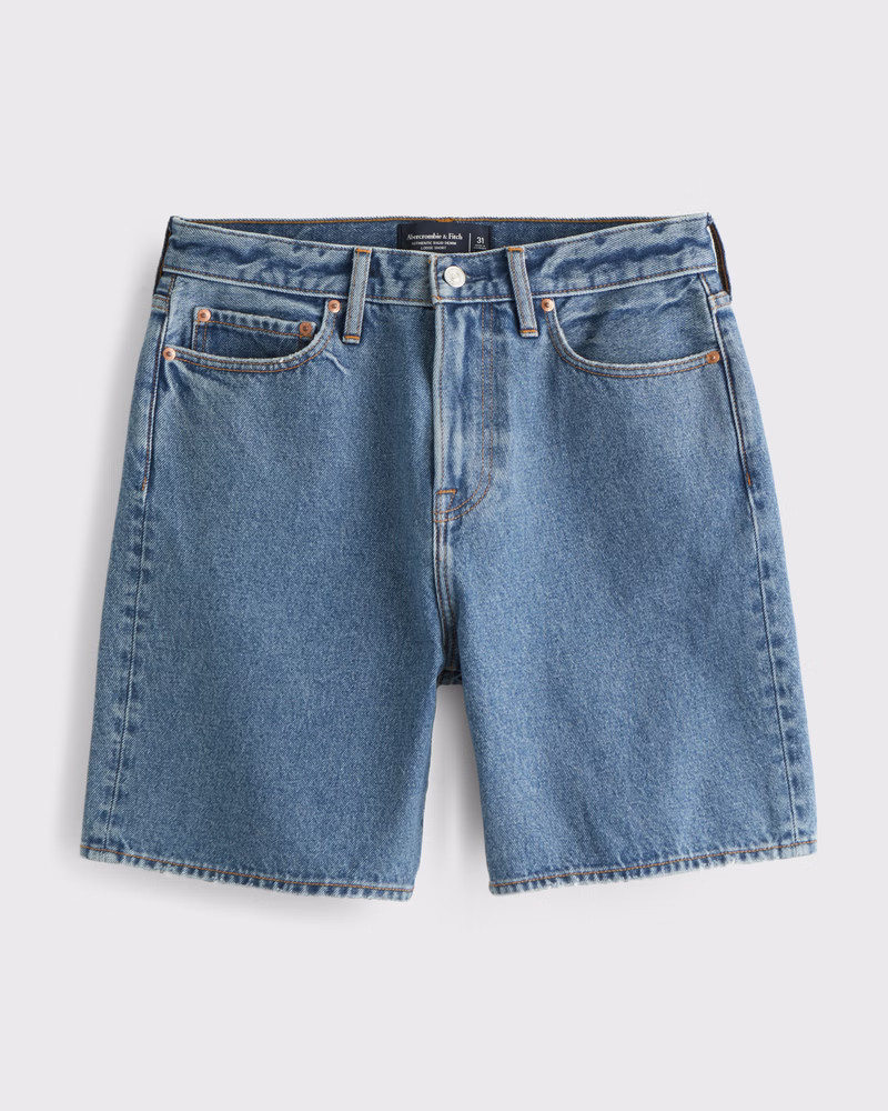 Men's Loose Denim Short | Men's Bottoms | Abercrombie.com | Abercrombie & Fitch (US)